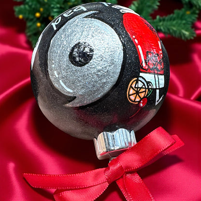 Hurricane Holiday Delight: Custom Handpainted Ornament 🌪️