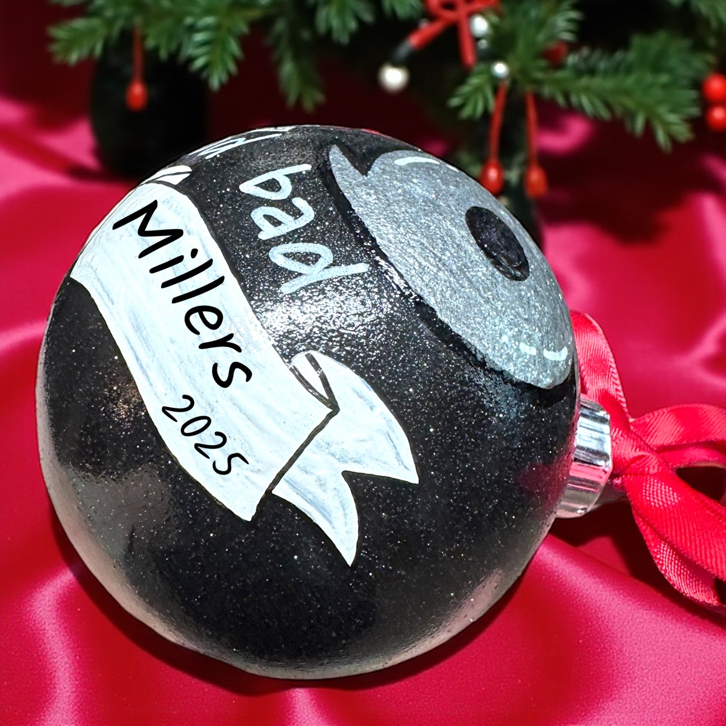 Hurricane Holiday Delight: Custom Handpainted Ornament 🌪️
