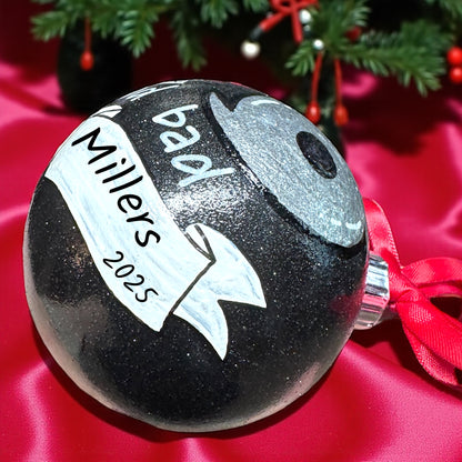 Hurricane Holiday Delight: Custom Handpainted Ornament 🌪️