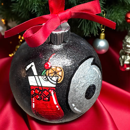 Hurricane Holiday Delight: Custom Handpainted Ornament 🌪️