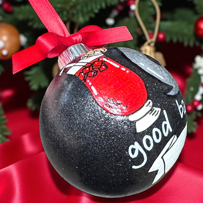 Hurricane Holiday Delight: Custom Handpainted Ornament 🌪️