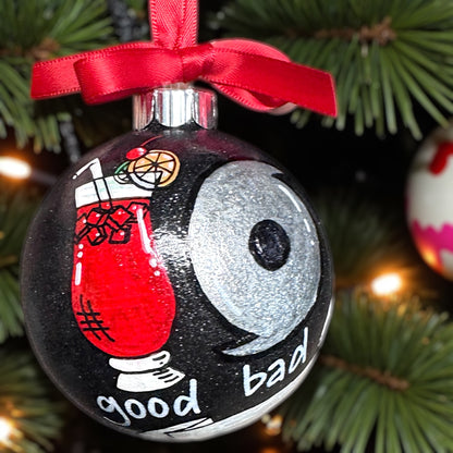 Hurricane Holiday Delight: Custom Handpainted Ornament 🌪️
