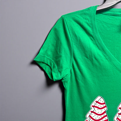 Oh Christmas Tree! Women's V-Neck Tee - 'Junior Fit'
