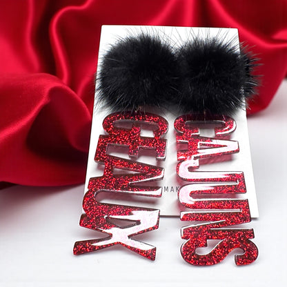 Geaux Cajuns Earrings – Game Day Spirit Jewelry, Ragin’ Cajuns Accessories
