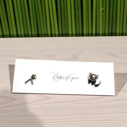 Panda Love I Bamboo Chic – Adorable Stud Earrings