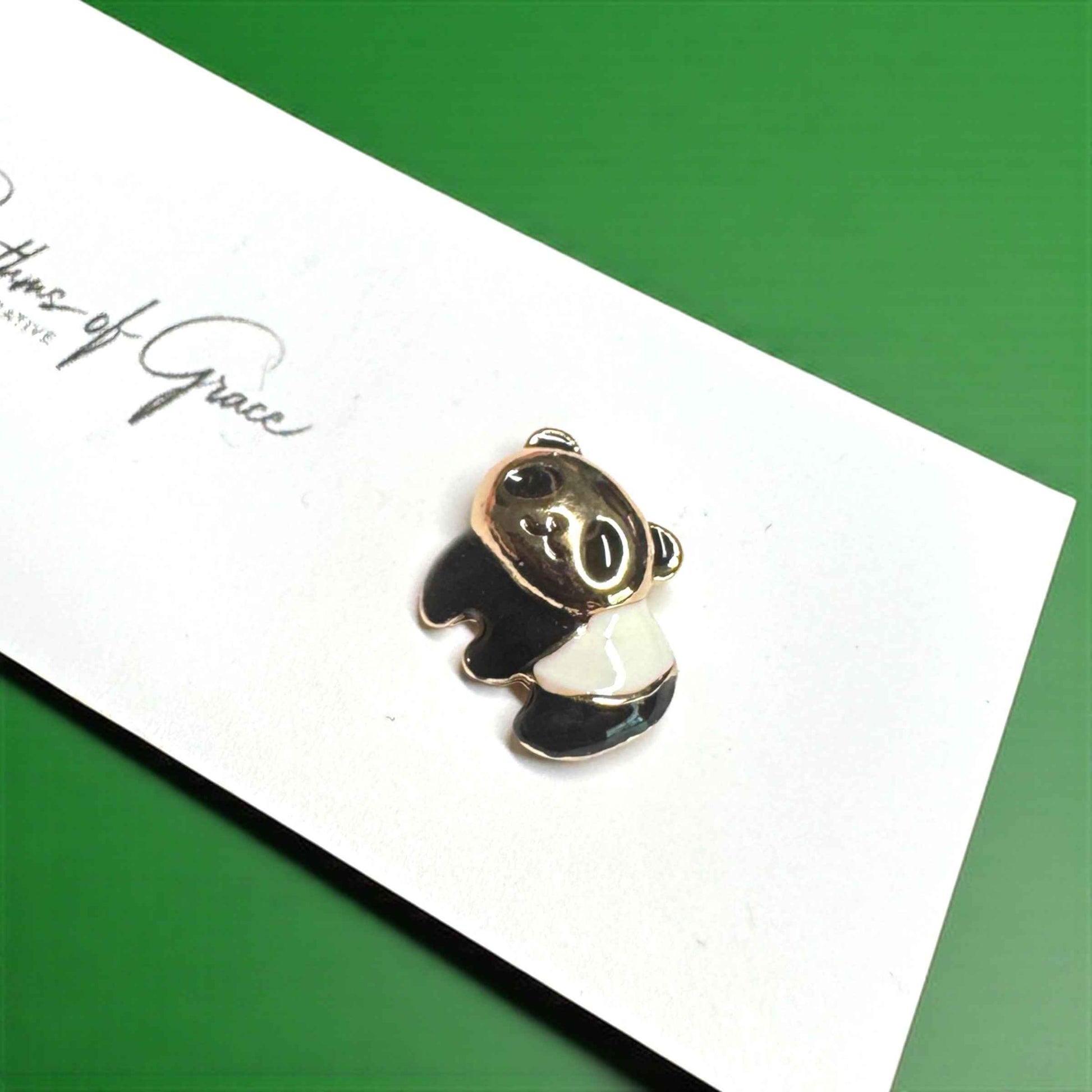 Panda Love I Bamboo Chic – Adorable Stud Earrings