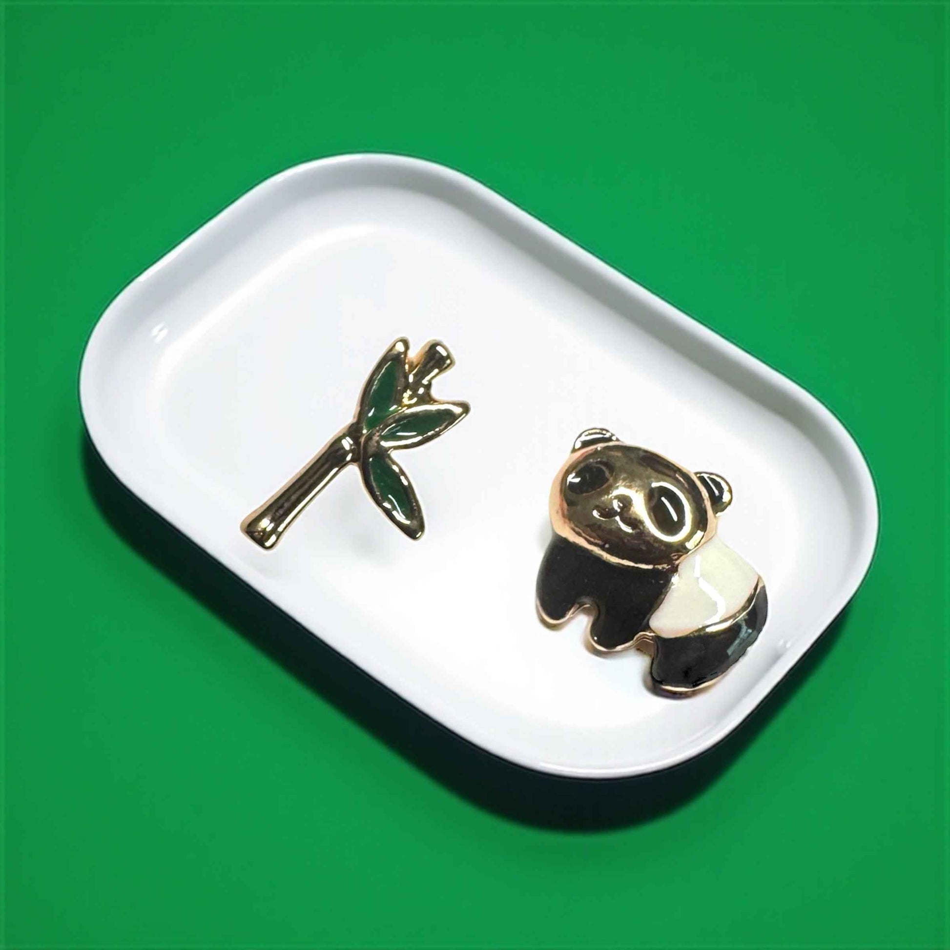 Panda Love I Bamboo Chic – Adorable Stud Earrings