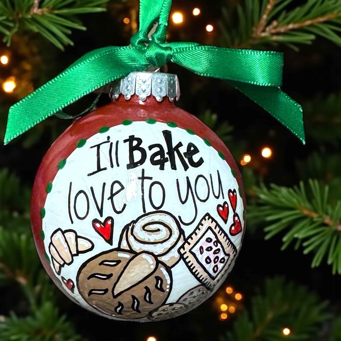 "I’ll Bake Love to You" Christmas Ornament – Whisking Up Holiday Magic!