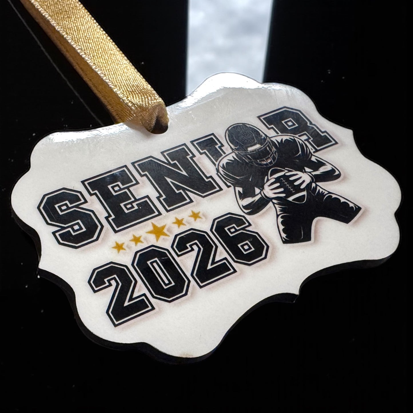 Class of 2026 Senior Football Ornament | Personalized Christmas Keepsake 🎓