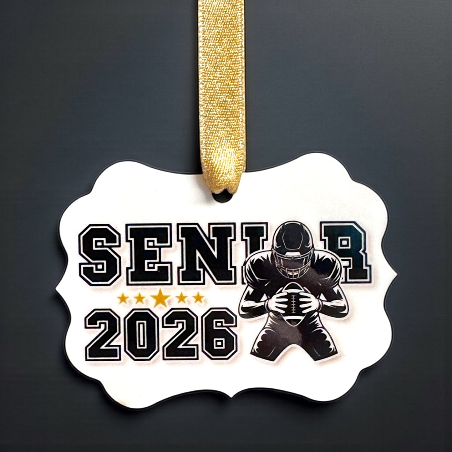 Class of 2026 Senior Football Ornament | Personalized Christmas Keepsake 🎓