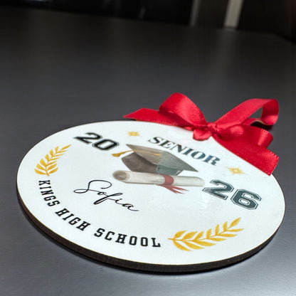 Class of 2026 Senior Custom Ornament | Personalized Christmas Keepsake 🎓