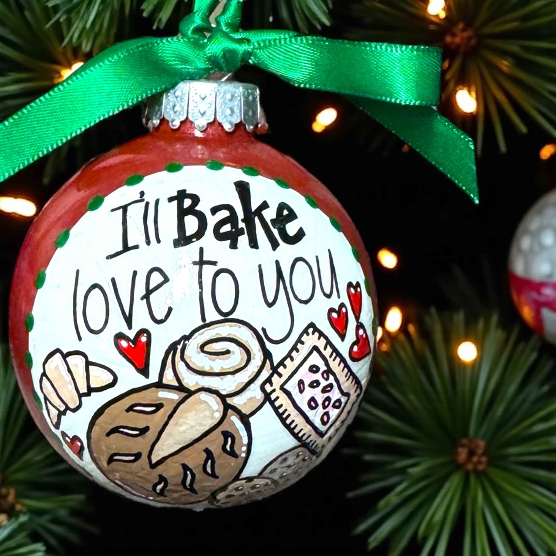 "I’ll Bake Love to You" Christmas Ornament – Whisking Up Holiday Magic!