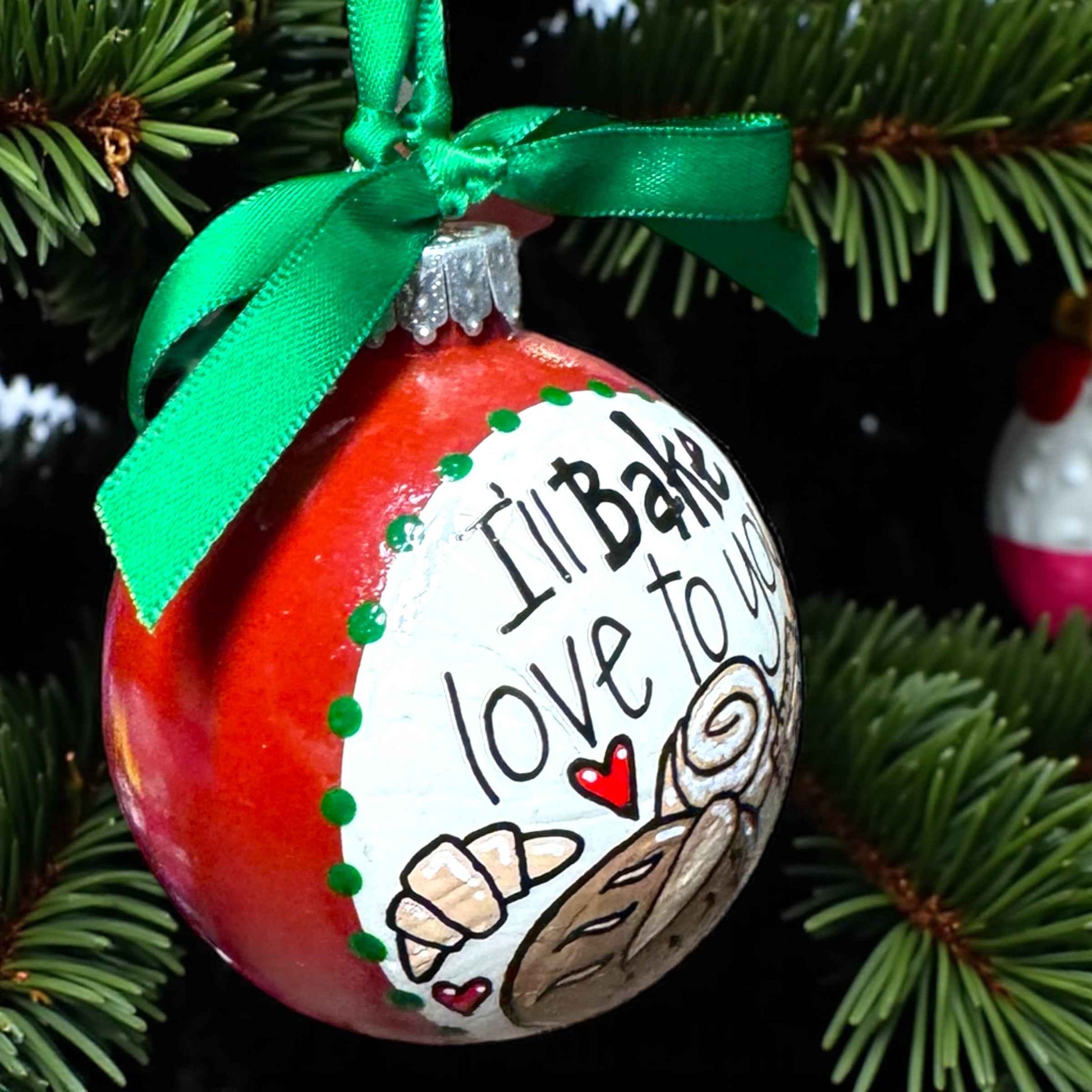 "I’ll Bake Love to You" Christmas Ornament – Whisking Up Holiday Magic!