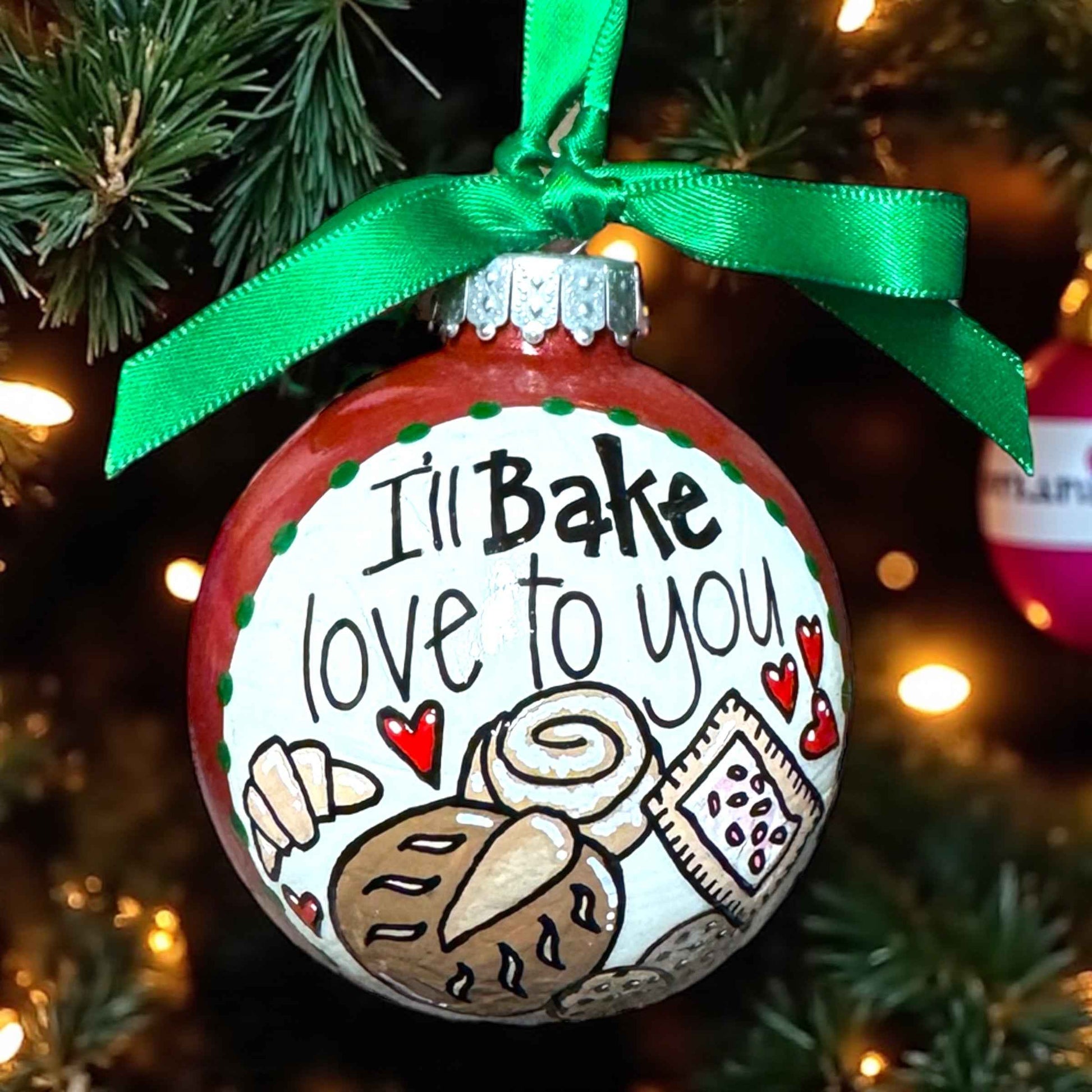 "I’ll Bake Love to You" Christmas Ornament – Whisking Up Holiday Magic!