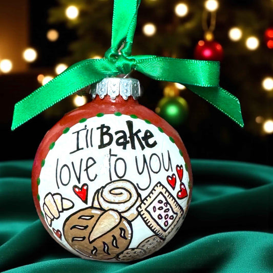 "I’ll Bake Love to You" Christmas Ornament – Whisking Up Holiday Magic!