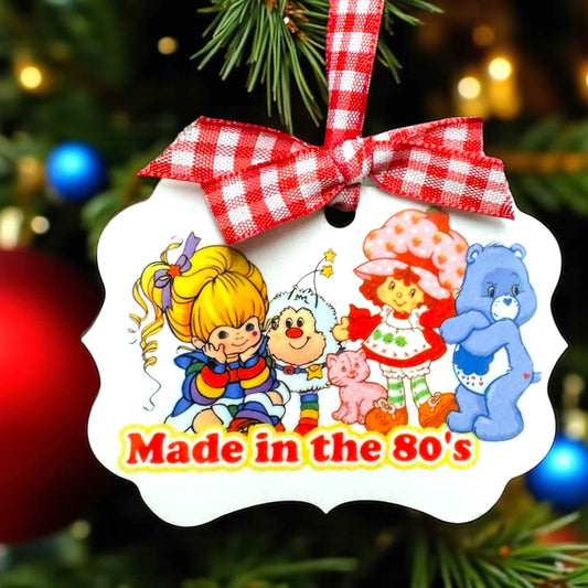 Made in the 80’s Ornament | Retro 80’s Cartoon Nostalgia | Millennial 40th Birthday Gift