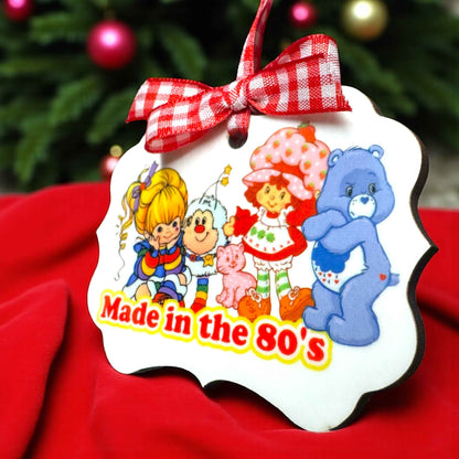 Made in the 80’s Ornament | Retro 80’s Cartoon Nostalgia | Millennial 40th Birthday Gift
