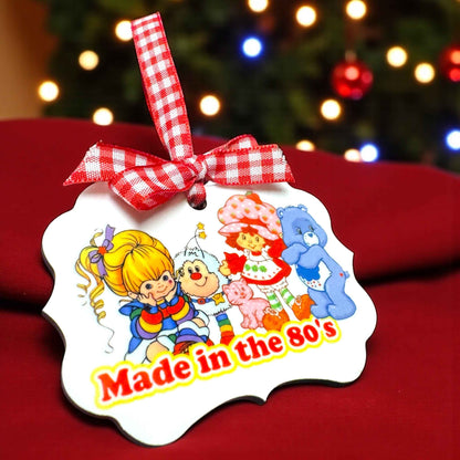Made in the 80’s Ornament | Retro 80’s Cartoon Nostalgia | Millennial 40th Birthday Gift