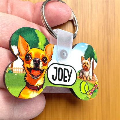 Personalized Cartoon Pet Tags | Custom Artist-Created Pet ID Tag