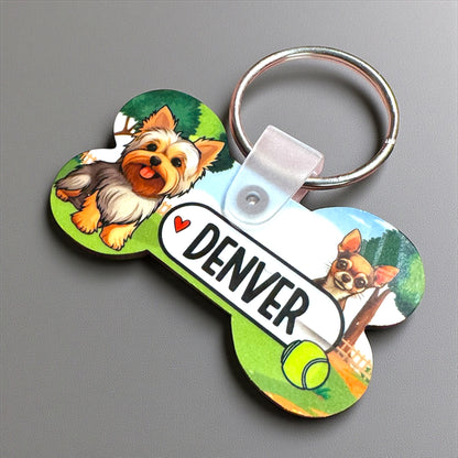 Personalized Cartoon Pet Tags | Custom Artist-Created Pet ID Tag
