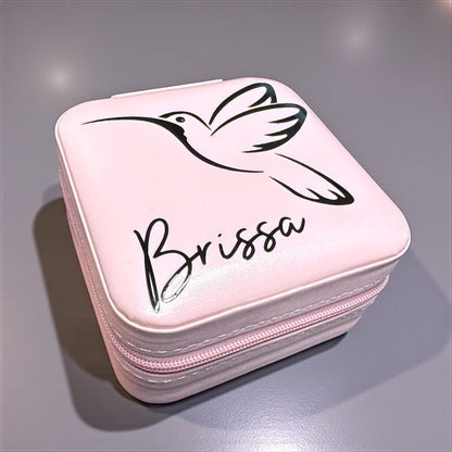 Personalized Travel Jewelry Box – Custom Gift for Bridesmaids, Birthdays & More!