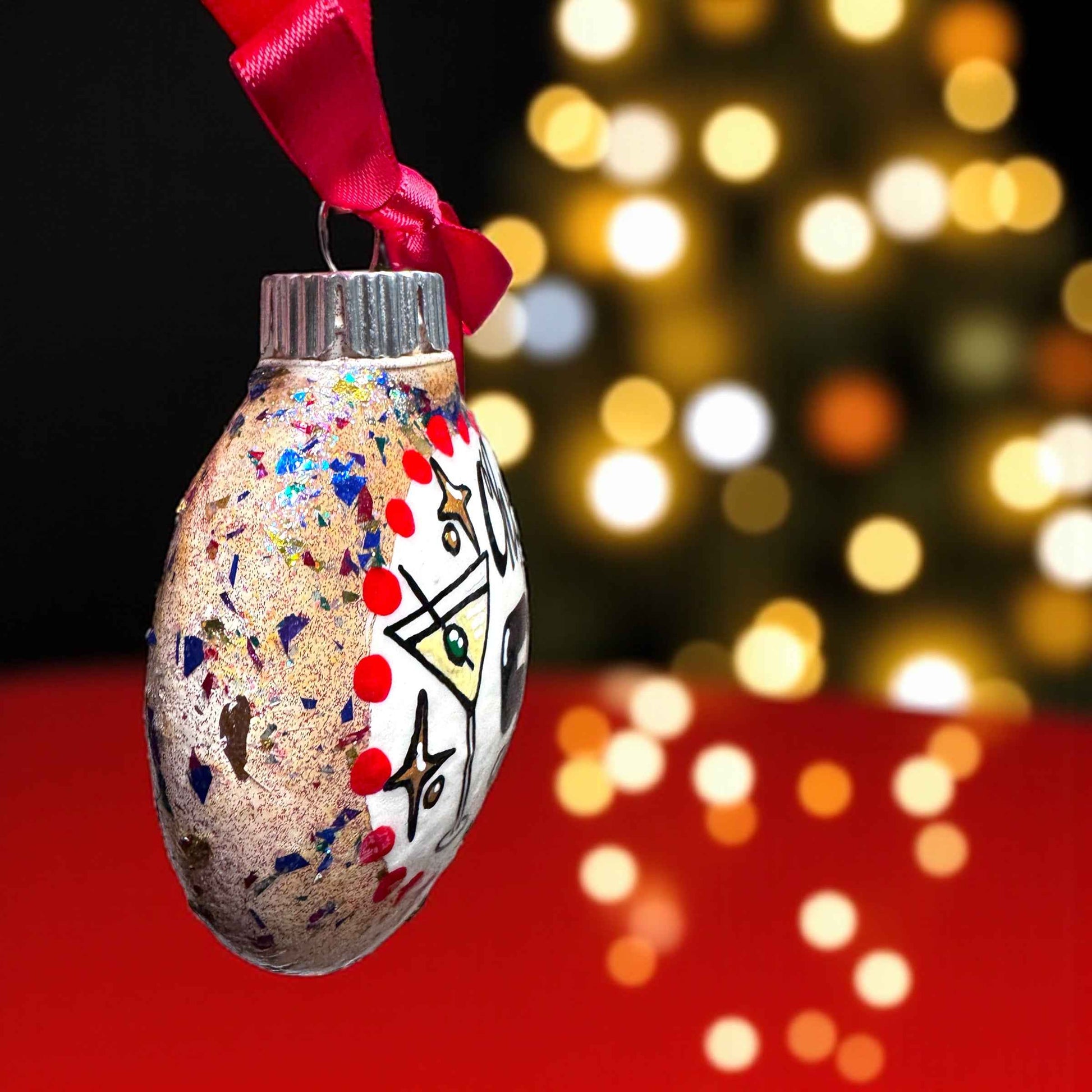"Cheers to 50 Years!" Hand-Painted Ornament | 50th Birthday & Anniversary Gift