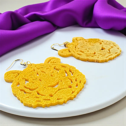 Purple & Gold Tiger Earrings – LSU Game Day Jewelry | 3 Fierce Styles!