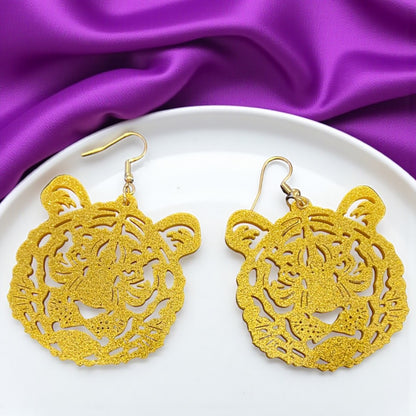 Purple & Gold Tiger Earrings – LSU Game Day Jewelry | 3 Fierce Styles!