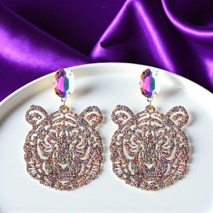 Purple & Gold Tiger Earrings – LSU Game Day Jewelry | 3 Fierce Styles!