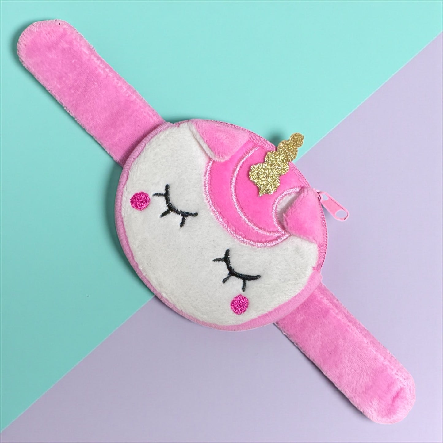 Cute & Cozy: Custom Plush Slap Bracelet Wrist Wallets!