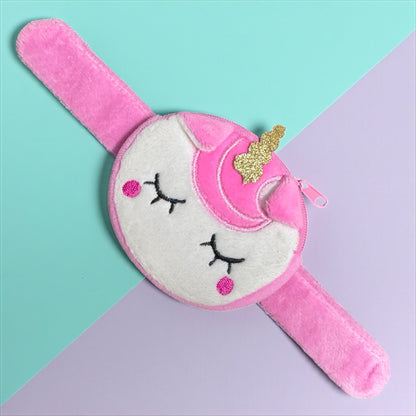 Cute & Cozy: Custom Plush Slap Bracelet Wrist Wallets!