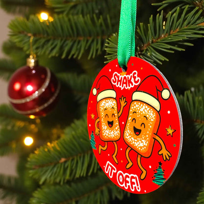 Shake It Off with Our Adorable Beignet Themed Christmas Ornament – A Sweet Holiday Delight!