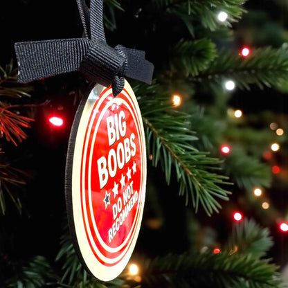 Funny BIG B00BS Christmas Ornament – Hilarious Holiday Decor & Custom Personalized Gift!