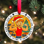 He Sees You When You’re Lifting – Funny Gym Christmas Ornament | Fitness Ornament for Gym Lovers