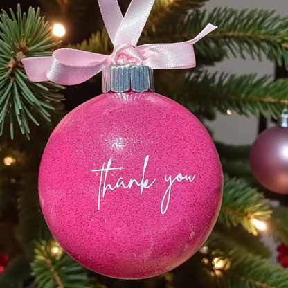 Bright & Colorful Christmas Tree Baubles – Hand-Painted Glitter Ornaments