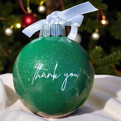 Bright & Colorful Christmas Tree Baubles – Hand-Painted Glitter Ornaments