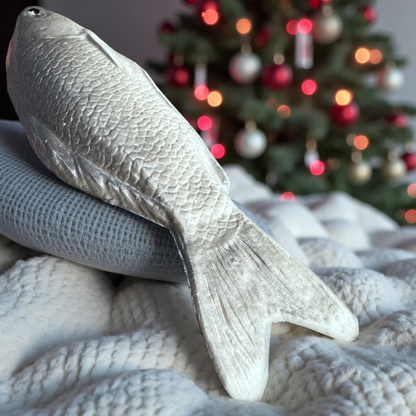 Realistic Fish Ornament – Squishy Fishing Ornament with Hook – Funny Fisherman Christmas Decor