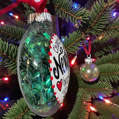 Chance Made Us Neighbors Christmas Gift - Hand-Painted Neighbor Ornament
