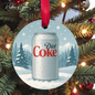 Crispy Diet Coke Christmas Ornament – Funny Holiday Gift for Diet Coke Lovers | Customizable Glass Bottle or Can Ornament