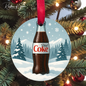 Crispy Diet Coke Christmas Ornament – Funny Holiday Gift for Diet Coke Lovers | Customizable Glass Bottle or Can Ornament