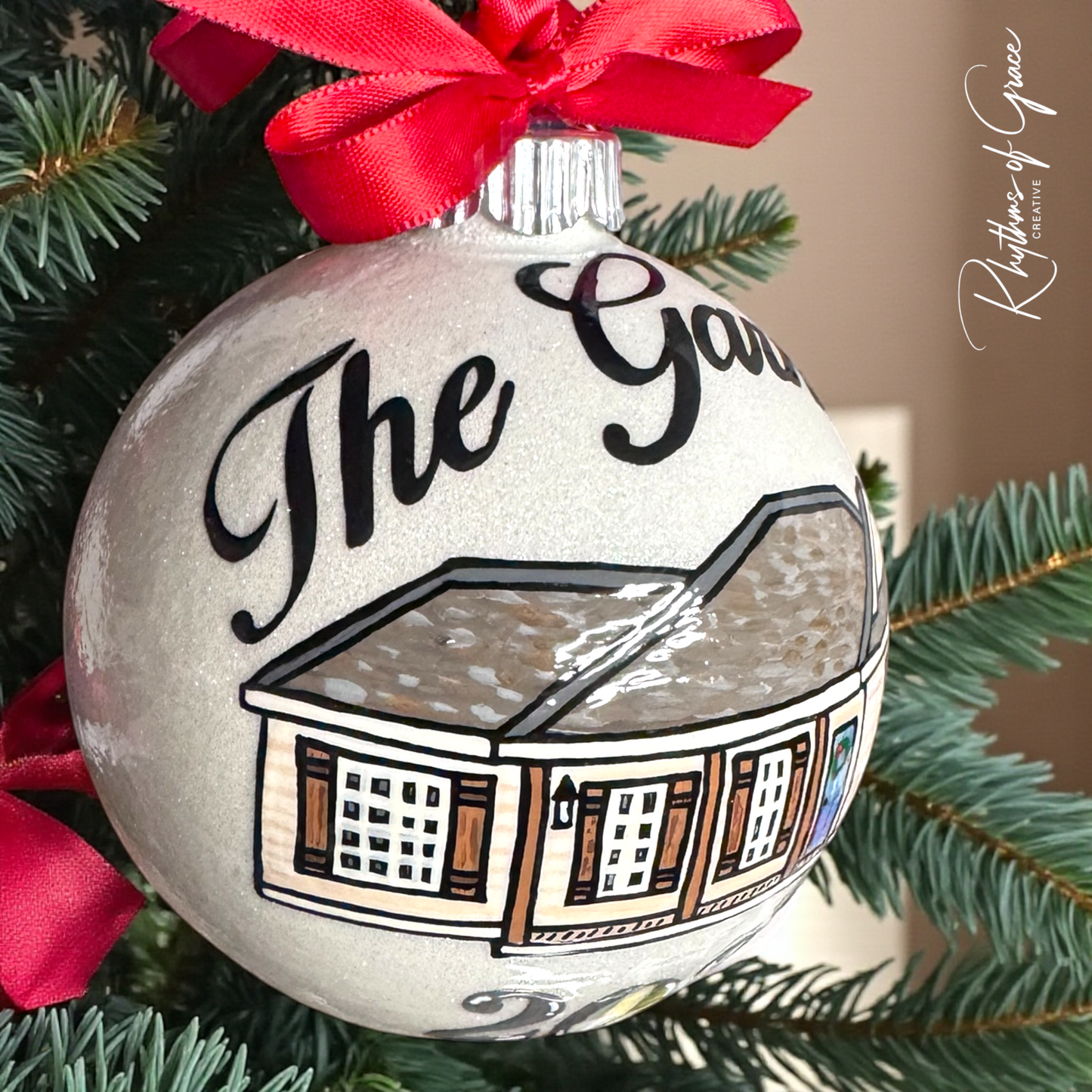 Hand-Painted House Ornament • Unique Realtor Gift & Housewarming Keepsake