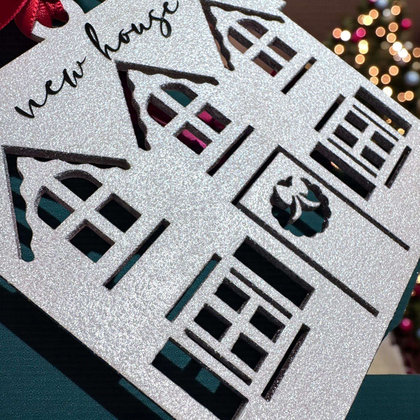 New House Ornament 2025 – Personalized Wooden Home Ornament | New Home Christmas Keepsake
