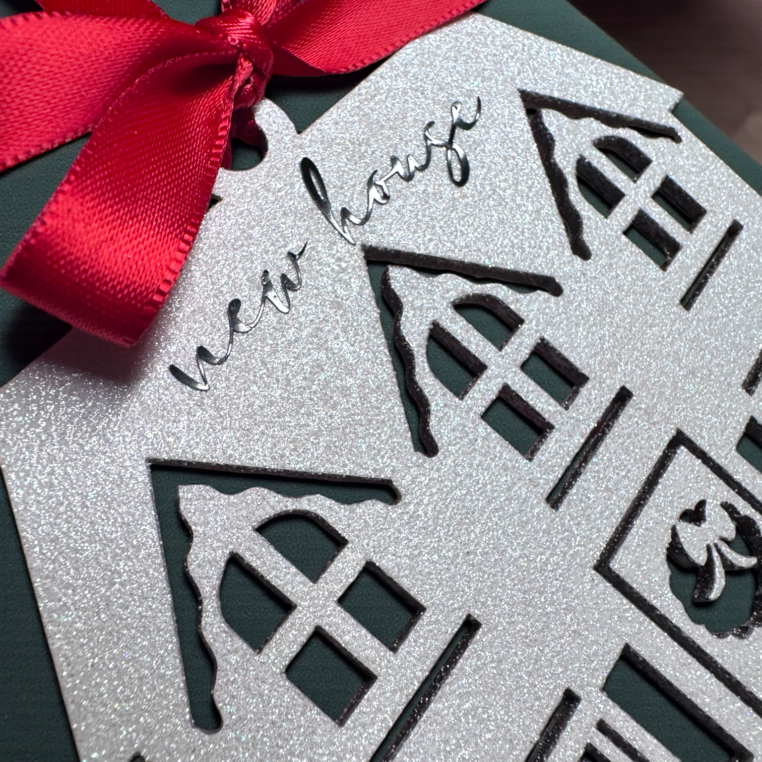 New House Ornament 2025 – Personalized Wooden Home Ornament | New Home Christmas Keepsake