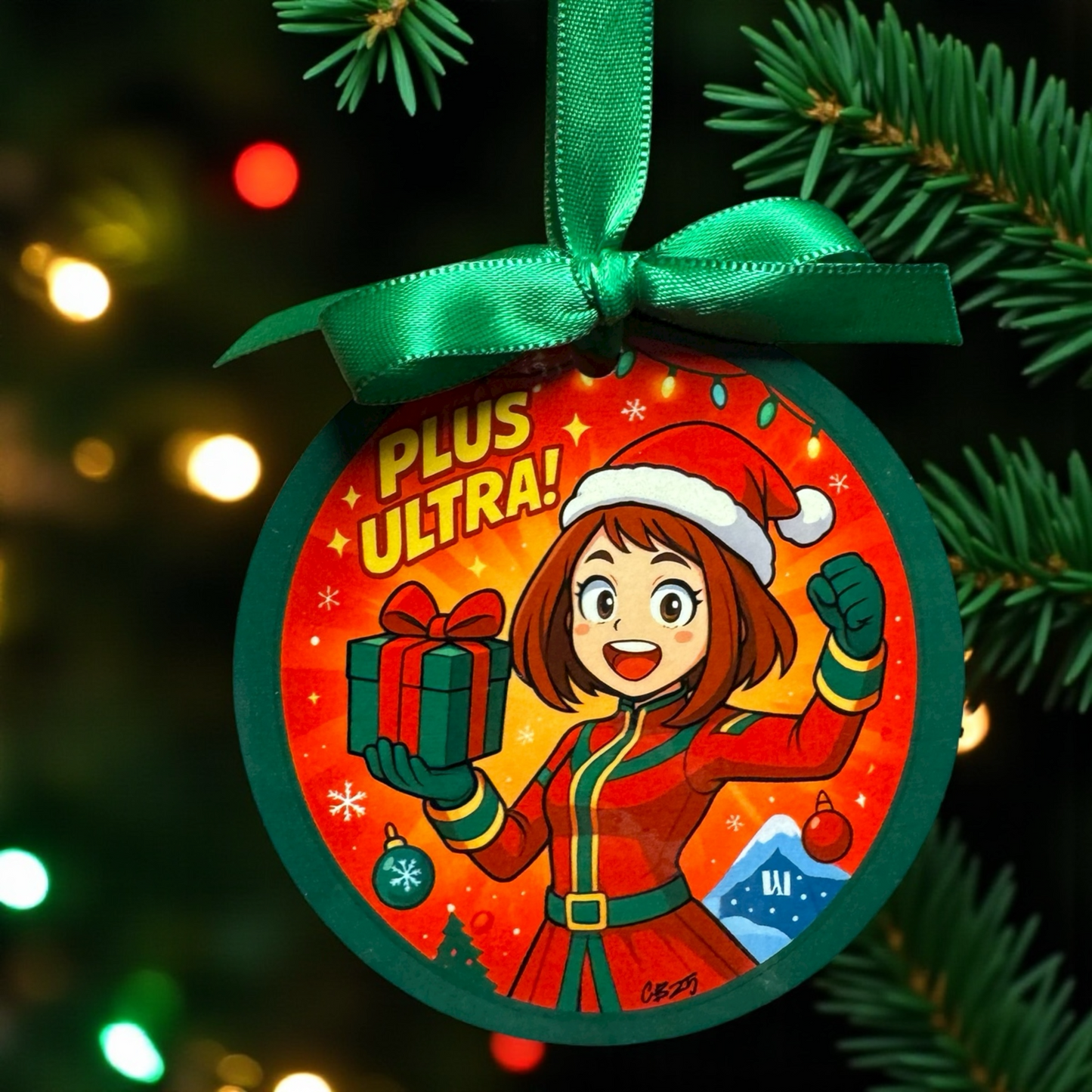 My Hero Academia Christmas Ornament | Anime Holiday Gift | Plus Ultra