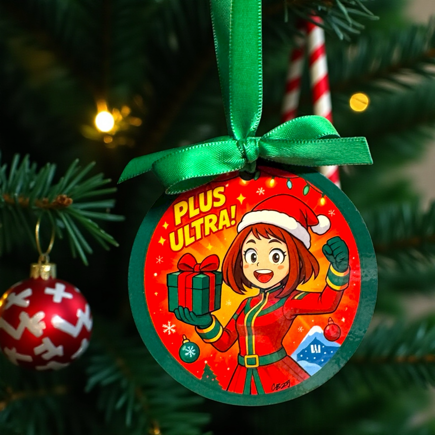My Hero Academia Christmas Ornament | Anime Holiday Gift | Plus Ultra
