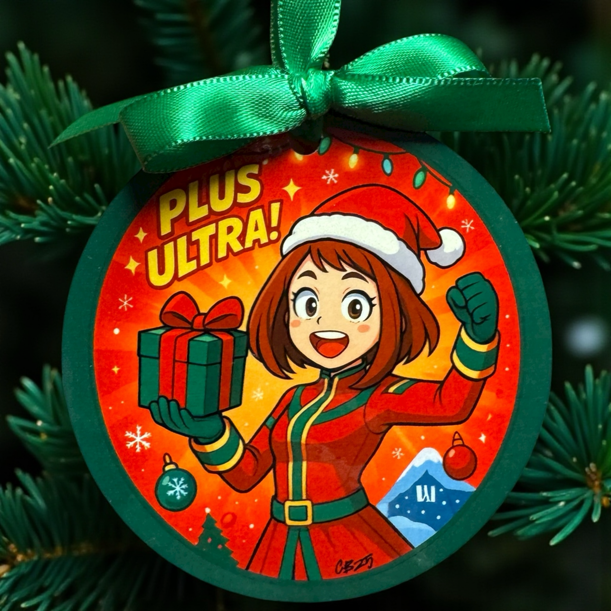 My Hero Academia Christmas Ornament | Anime Holiday Gift | Plus Ultra