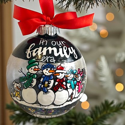 Snow Much Fun: Custom Family Ornament – Personalized Snow Family Keepsake!
