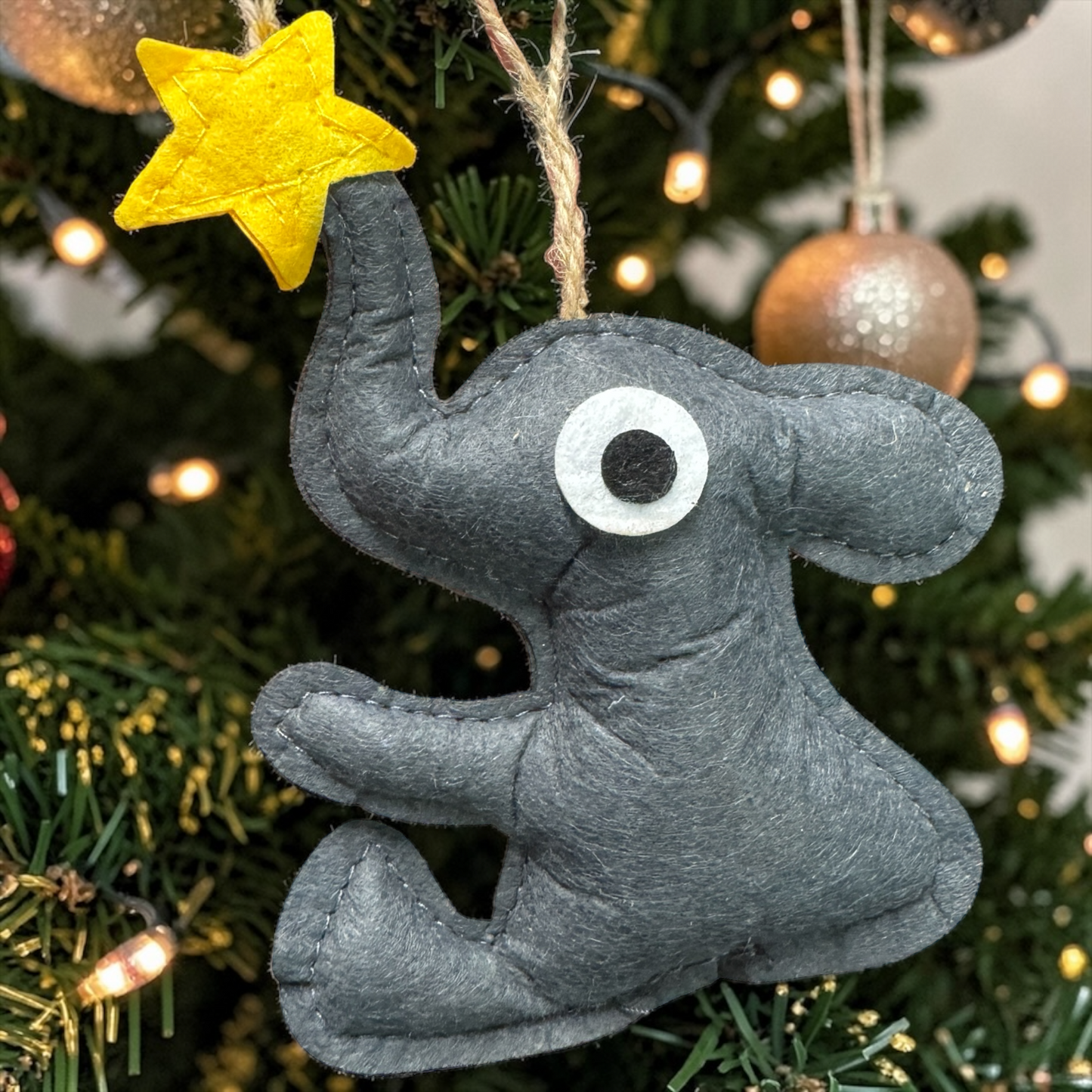 Elephant Friendship Ornament Set (2 Pack) with Story Card | Sister & Best Friend Gift