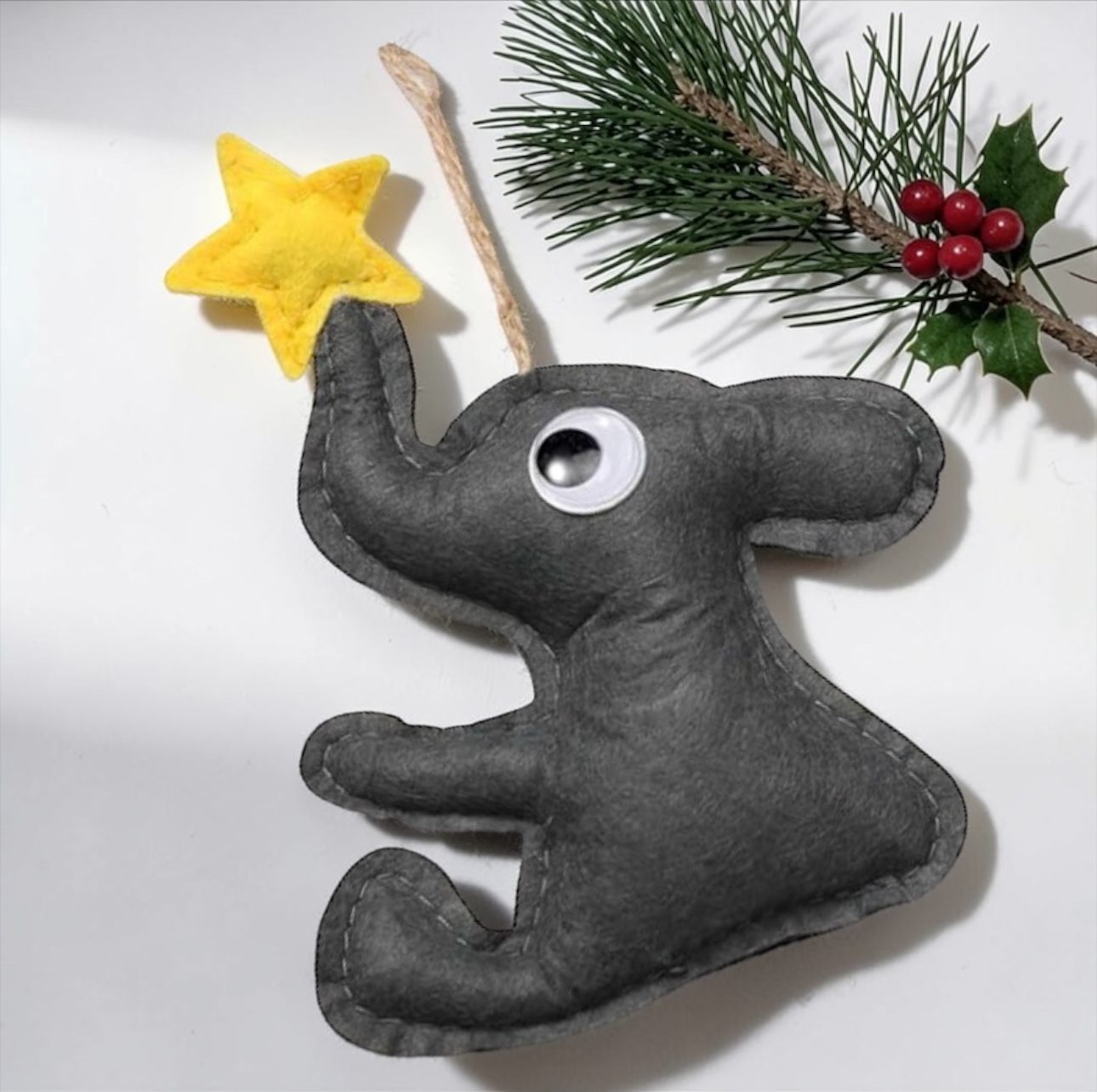 Elephant Friendship Ornament Set (2 Pack) with Story Card | Sister & Best Friend Gift
