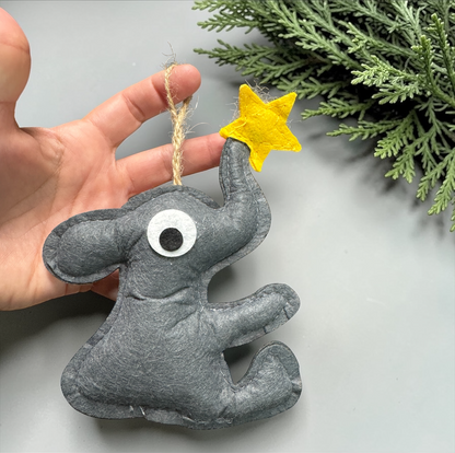 Elephant Friendship Ornament Set (2 Pack) with Story Card | Sister & Best Friend Gift